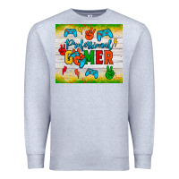 Heather Grey professional gamer Premium Sweatshirt - JahusDesignShop