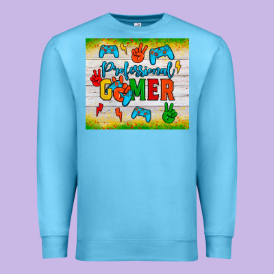 Professional Gamer Premium Sweatshirt Designed By Jahusdesignshop