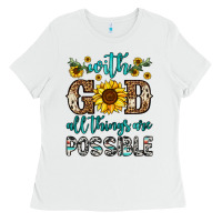 With God All Things Are Possible Ladies Tee | Teevron