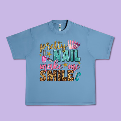 Pretty Nail Make Me Smile Bbs Urban Heavy Tee Designed By Bundleandbundleshop