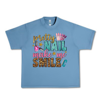 Pebble Blue pretty nail make me smile bbs Urban Heavy Tee - BundleAndBundleShop