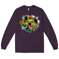 Plum Texas Map Sunflower Cactus Serape Long Sleeve Tee - RanaPortraitStore