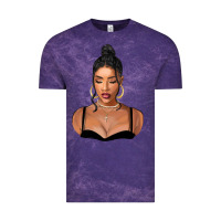 Cloud Purple black woman Vintage Tee - FaDigitalArtStudio
