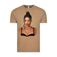 Vintage Coffee black woman Vintage Tee - FaDigitalArtStudio