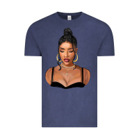 Vintage Denim black woman Vintage Tee - FaDigitalArtStudio