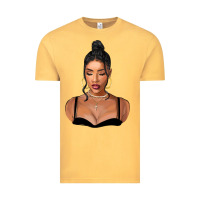 Vintage Mustard black woman Vintage Tee - FaDigitalArtStudio