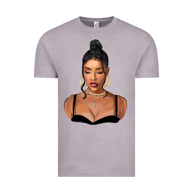 Black Woman Vintage Tee by FaDigitalArtStudio | Teevron