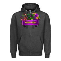 Charcoal Heather mardi grass umbrella with truck Zipper Hoodie - AdoDesignShop