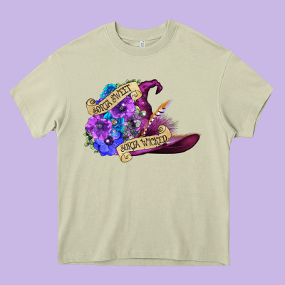 Sorta Sweet Sorta Wicked Heavy Core Tee Designed By Cowgirlartshop