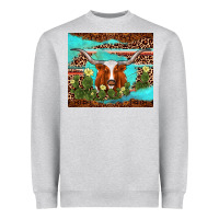 Heather Grey longhorn tumbler Heavyweight Sweatshirt - AdoDesignShop