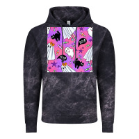 Cloud Black cute ghost halloween seamless pattern Vintage Hoodie - BundleAndBundleShop