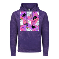 Cloud Purple cute ghost halloween seamless pattern Vintage Hoodie - BundleAndBundleShop