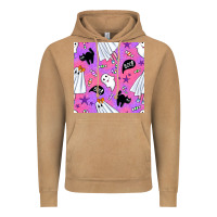 Vintage Camel cute ghost halloween seamless pattern Vintage Hoodie - BundleAndBundleShop