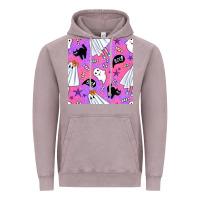 Vintage Zinc cute ghost halloween seamless pattern Vintage Hoodie - BundleAndBundleShop