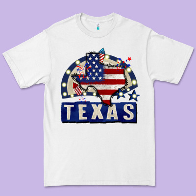 Texas 4th Of July Premium Tee Designed By Cowgirlartshop