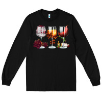 Hallothanksmas Halloween Thanksgiving  Christmas Wine Long Sleeve Tee | Teevron