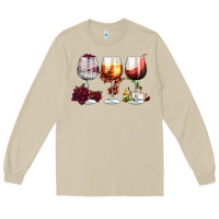 Mushroom hallothanksmas halloween thanksgiving  christmas wine Long Sleeve Tee - FaDigitalArtStudio