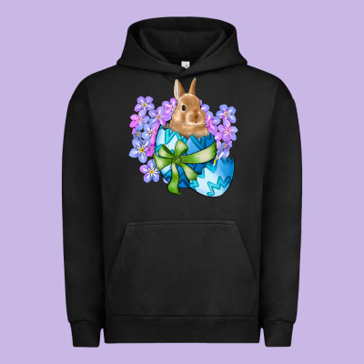 Easter Bunny Egg Flowers Urban Hoodie Designed By Ranaportraitstore