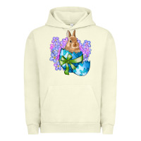 Pigment Pistachio easter bunny egg flowers Urban Hoodie - RanaPortraitStore
