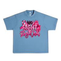 Pebble Blue we fight together breast cancer Urban Heavy Tee - RanaPortraitStore