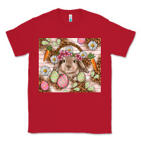 Red Easter Bunny tumbler Easter Day Classic Tee - HowdyJamesFarm