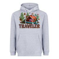 Heather Grey traveler Heavyweight Hoodie - JahusDesignShop