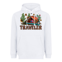 White traveler Heavyweight Hoodie - JahusDesignShop
