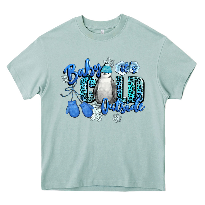 Baby Its Cold Outside Heavy Core Tee by CowGirlArtShop | Teevron