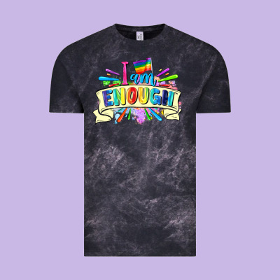 I Am Enough Vintage Tee Designed By Fadigitalartstudio