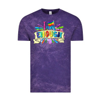Cloud Purple I am enough Vintage Tee - FaDigitalArtStudio