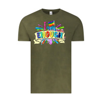 Vintage Olive I am enough Vintage Tee - FaDigitalArtStudio