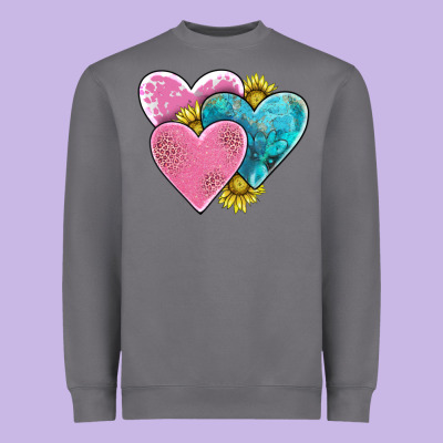 Hearts Heavyweight Sweatshirt Designed By Adodesignshop