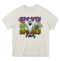 Cream spooky spooky spooky vibes Heavy Core Tee - CowGirlArtShop