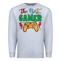 Heather Grey the best gamer Premium Sweatshirt - JahusDesignShop