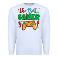 White the best gamer Premium Sweatshirt - JahusDesignShop
