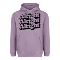 Lavender alright alright alright Heavyweight Hoodie - baoMotion