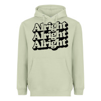 Matcha alright alright alright Heavyweight Hoodie - baoMotion