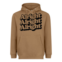 Toasted Coconut alright alright alright Heavyweight Hoodie - baoMotion