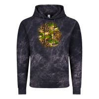 Cloud Black camouflage and leopard patch Vintage Hoodie - BundleAndBundleShop