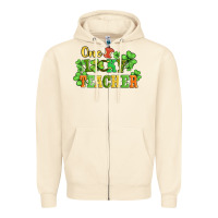 Sandshell one lucky teacher Zipper Hoodie - AdoDesignShop
