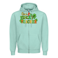 Seafoam one lucky teacher Zipper Hoodie - AdoDesignShop