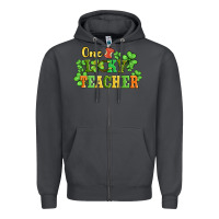 Smoke one lucky teacher Zipper Hoodie - AdoDesignShop