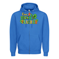 True Royal one lucky teacher Zipper Hoodie - AdoDesignShop