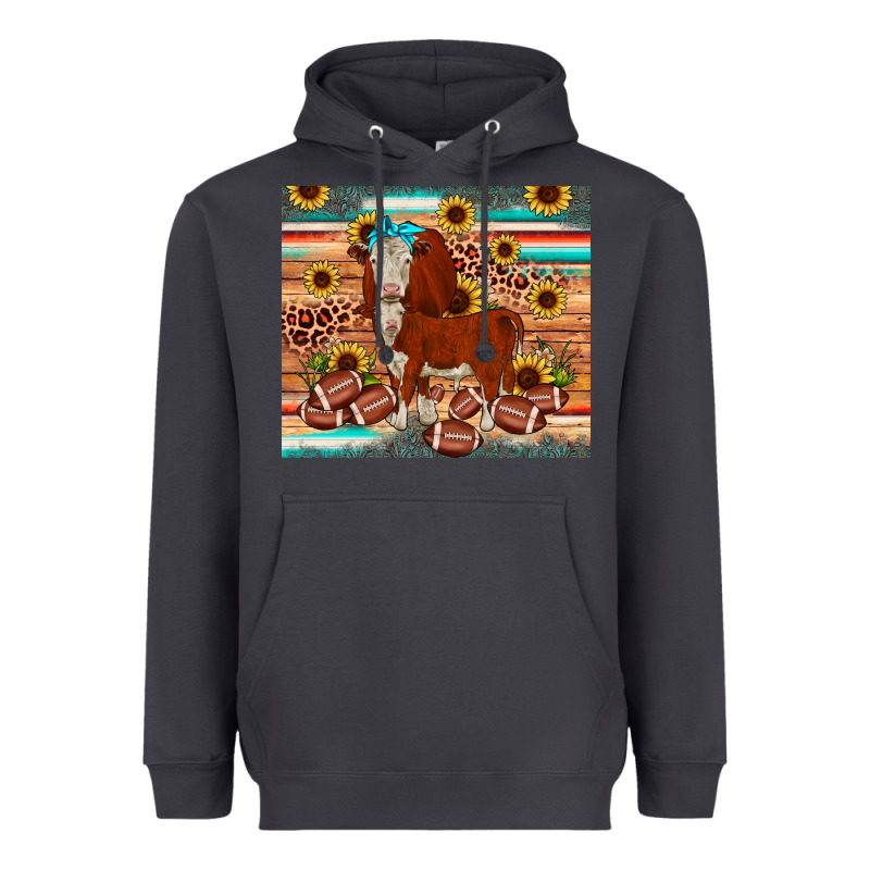 Football Hereford Sunflower Tumbler Heavyweight Hoodie by JahusDesignShop | Teevron