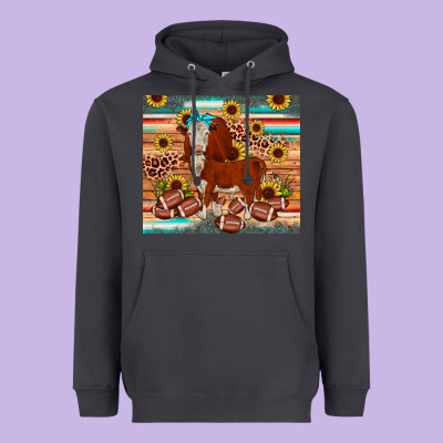 Football Hereford Sunflower Tumbler Heavyweight Hoodie Designed By Jahusdesignshop