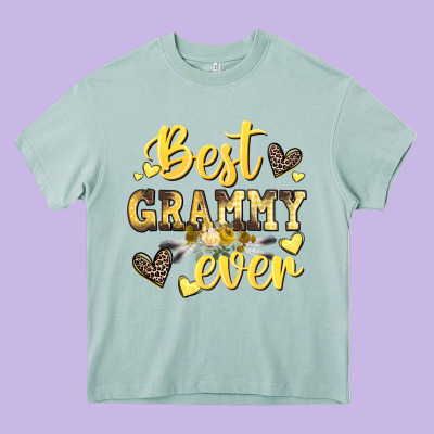 Best Grammy Ever Mother's Day Heavy Core Tee Designed By Cowgirlartshop