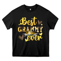 Black best grammy ever mother's day Heavy Core Tee - CowGirlArtShop