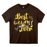 Chocolate Brown best grammy ever mother's day Heavy Core Tee - CowGirlArtShop