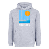 Heather Grey cruise life design travel & cruise wear t shirt Heavyweight Hoodie - baoMotion