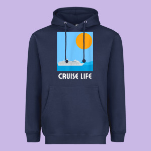Cruise Life Design Travel & Cruise Wear T Shirt Heavyweight Hoodie Designed By Baomotion
